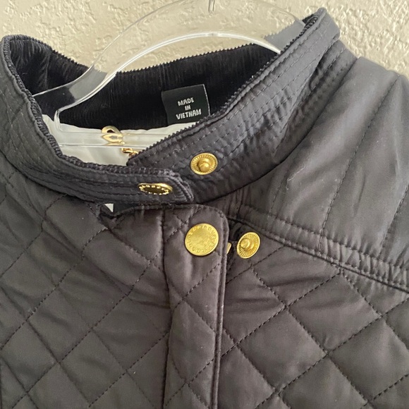 Barbour Women's Black Quilted Bomber Jacket size 8 - Picture 11 of 16